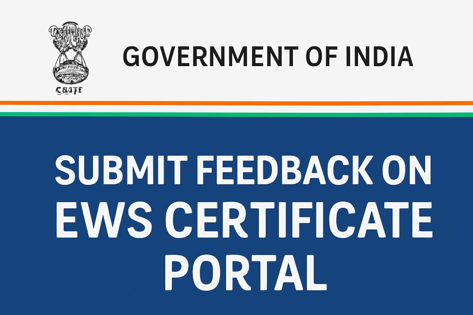 Submit Feedback on EWS Certificate Portal